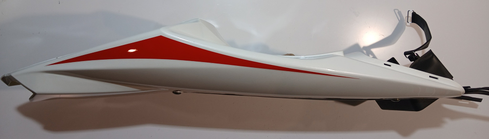 Пластик задний (белый) в сборе Motoland R1 300