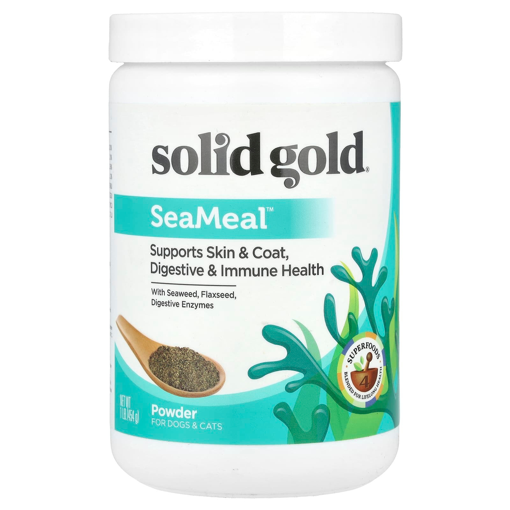 Solid Gold, SeaMeal ™, для собак и кошек, 454 г (1 фунт)