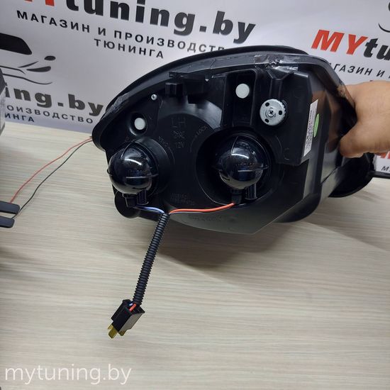 Передние фары angel eyes chrome для Mitsubishi Eclipse D50