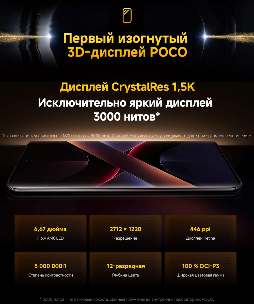 Смартфон Xiaomi POCO X7 8/256 ГБ RU, Dual nano SIM, Green (зеленый)