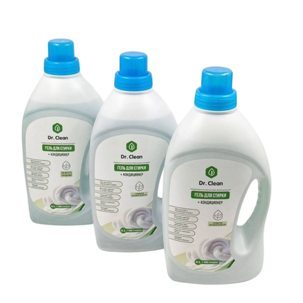 Гель для стирки+кондиционер Dr.Clean 4 л