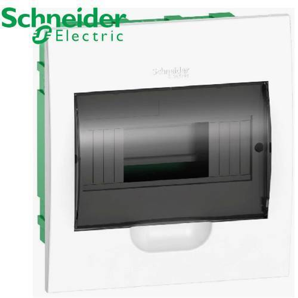 Бокс Schneider Electric 8М в нишу (прозрачная дверь)