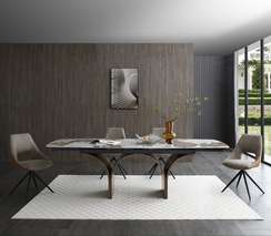 Раздвижной стол Torsion, 180-260х90 см, керамика