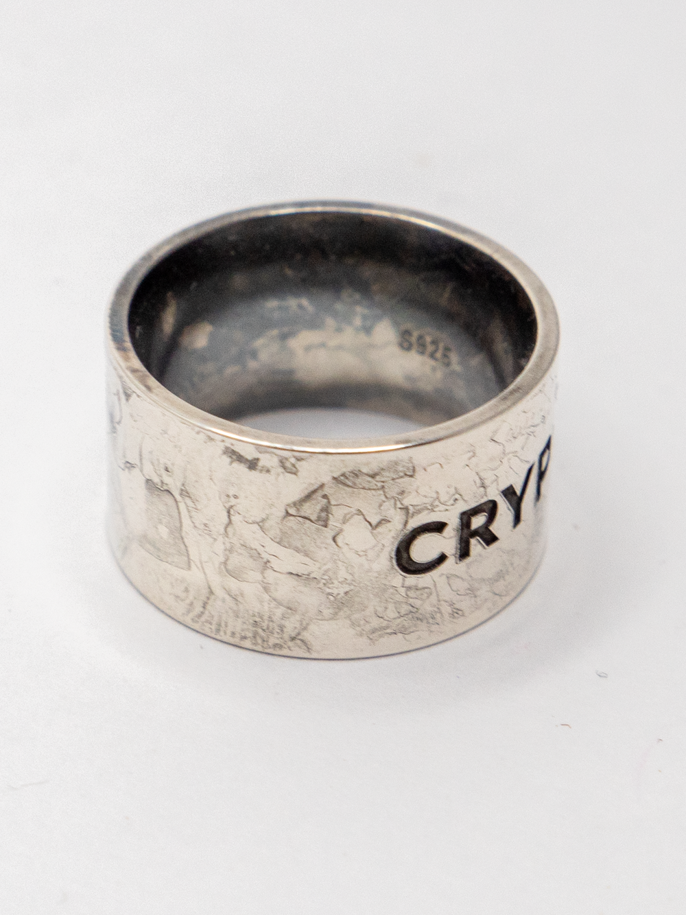 Мужское серебряное кольцо Crypto от Hodl Jewelry