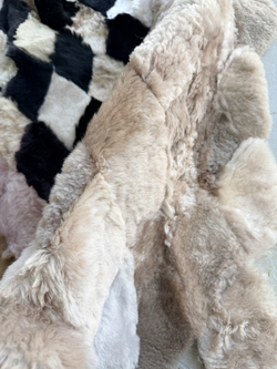 Меховой Коврик прикроватный накидка на кресло из овчины