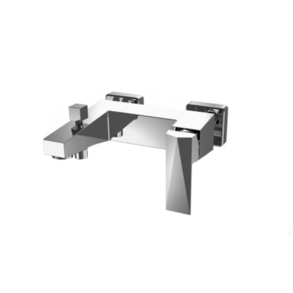 BRAVAT Iceberg F676110C-B-RUS Смеситель для ванны короткий излив с аксессуарами, хром