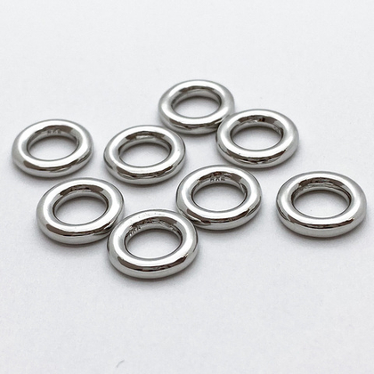 Коннектор Круг, родиевое покрытие, диаметр 12 мм, толщина 2,5 мм, цена за 1 шт