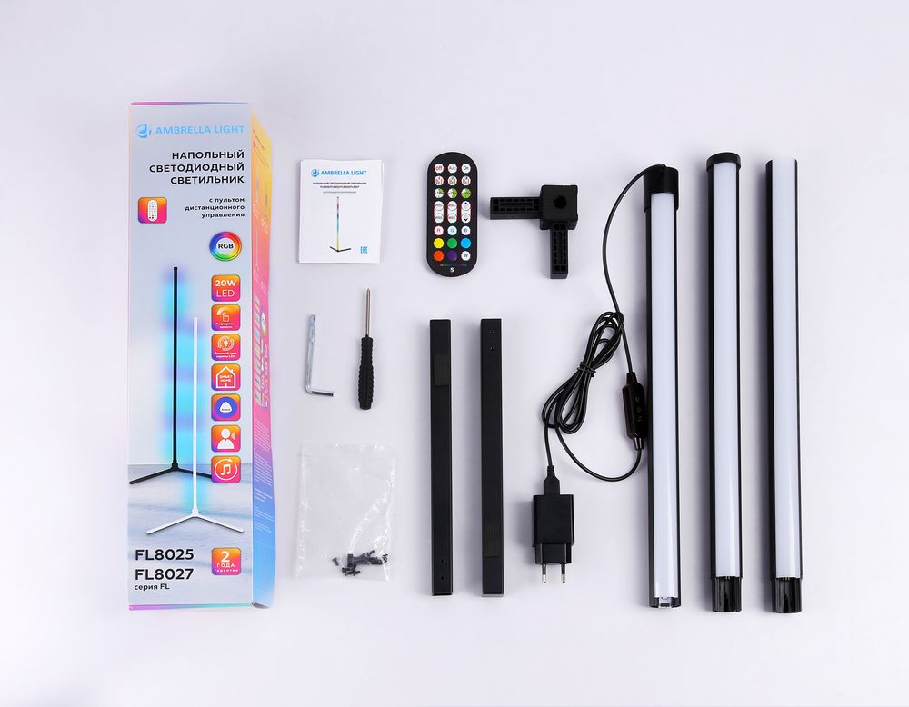 Ambrella Светильник светодиодный напольный RGB с пультом LineTech FL8022