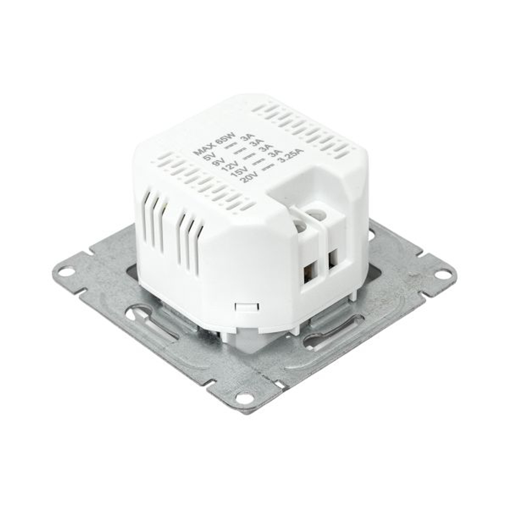 Механизм розетки USB-С, быстрая, алюминий Эпика EKF
