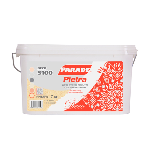 Декор.штукатурка с эф.камня PARADE S100 Гранит 7кг