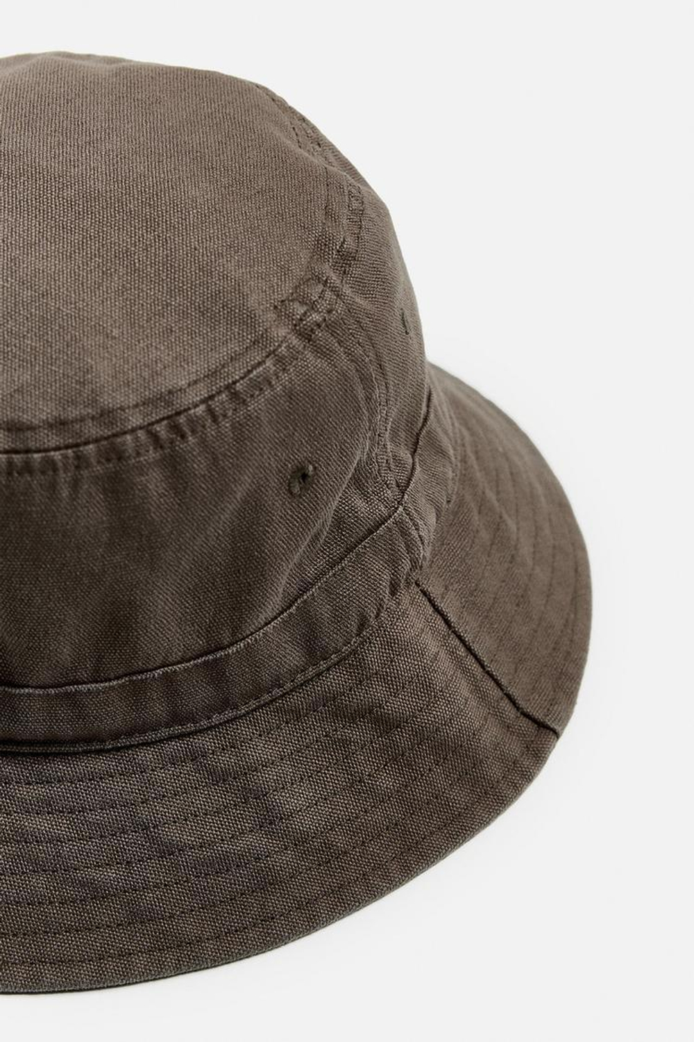 ZARA ПАНАМА С ЭФФЕКТОМ ПОТЕРТОСТИ, ТЕМНО-КОРИЧНЕВЫЙ