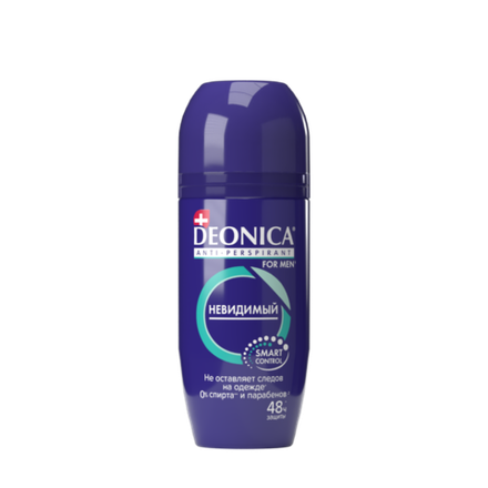 DEONICA FOR MEN Антиперспирант Невидимый 50мл ролик, блок 6шт.