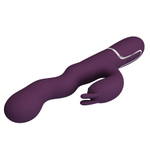 Фиолетовый вибратор-кролик 24,9см с волновыми движениями Pretty Love Waving & Vibrating Rabbit Laursen Dark Purple BW-500089-1