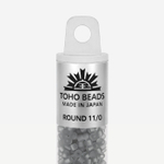 Японский бисер TOHO Round 11/0 (№9F), прозрачный матовый
