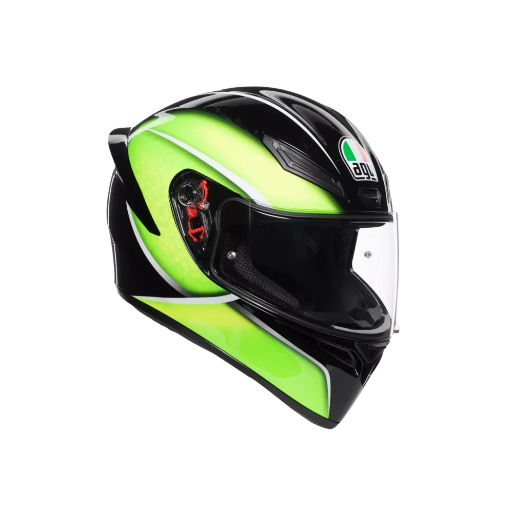 AGV K-1 QUALIFY Multi PLK Black/lime