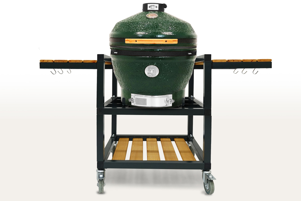 Керамический гриль-барбекю 24 дюйма CFG CHEF (зеленый) (61 см)
