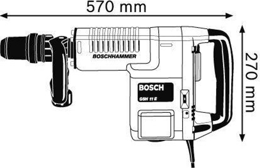 Отбойный молоток BOSCH GSH 11 E 0611316708 Кейс