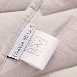 Покрывало 230х250 и 2 наволочки 50х70 Sofi De MarkO Робби светло-бежевое