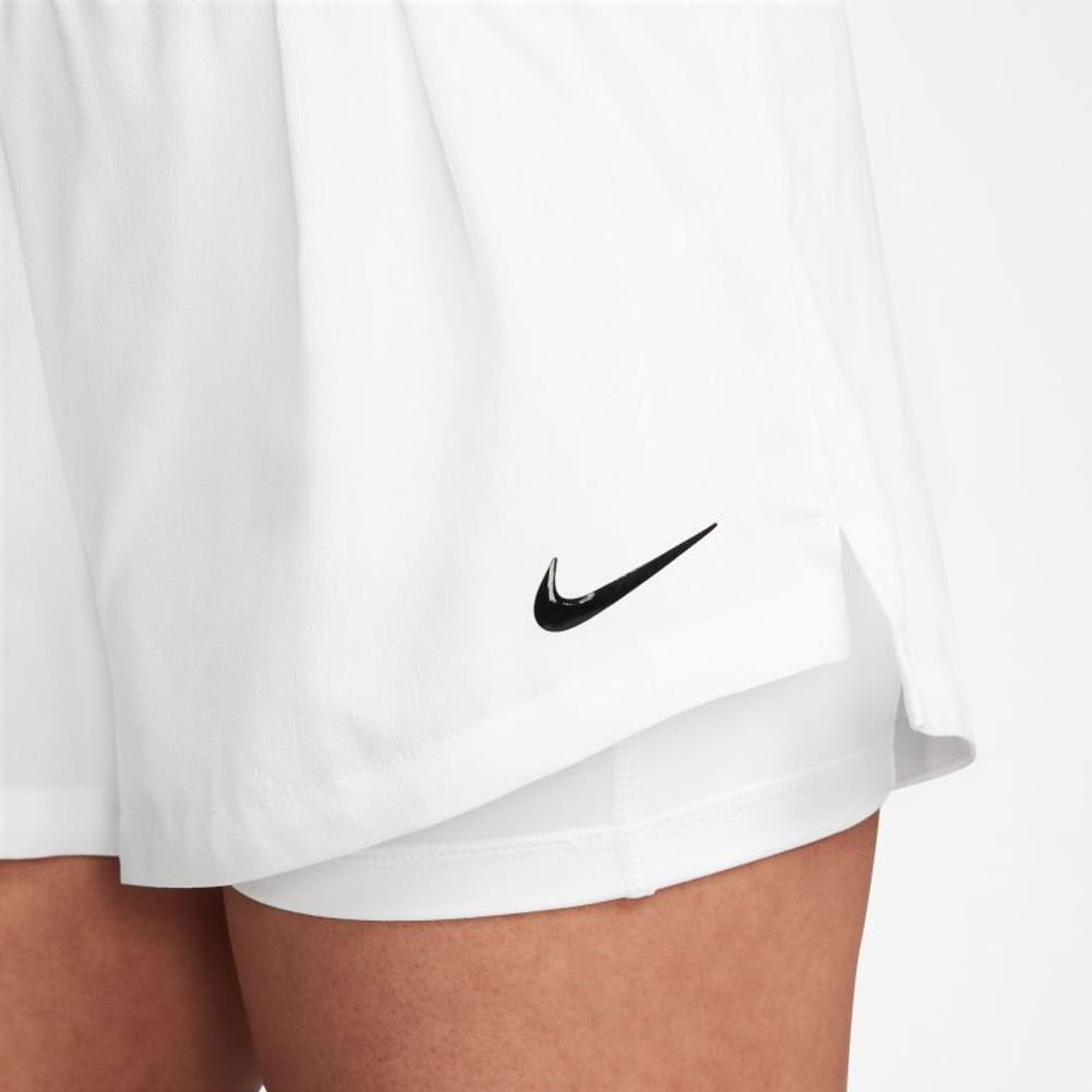 Женские Шорты теннисные Nike Court Advantage Dri-Fit Tennis Short - white/white/black