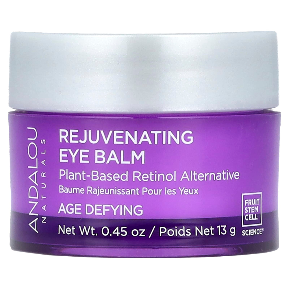 Andalou Naturals, омолаживающий бальзам для кожи вокруг глаз, растительная альтернатива ретинолу, антивозрастной эффект, 13 г (0,45 унции)