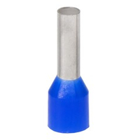 Наконечник-гильза с изол. фланцем для жилы сечением 2,5кв.мм, длина контактной части  18мм, синий