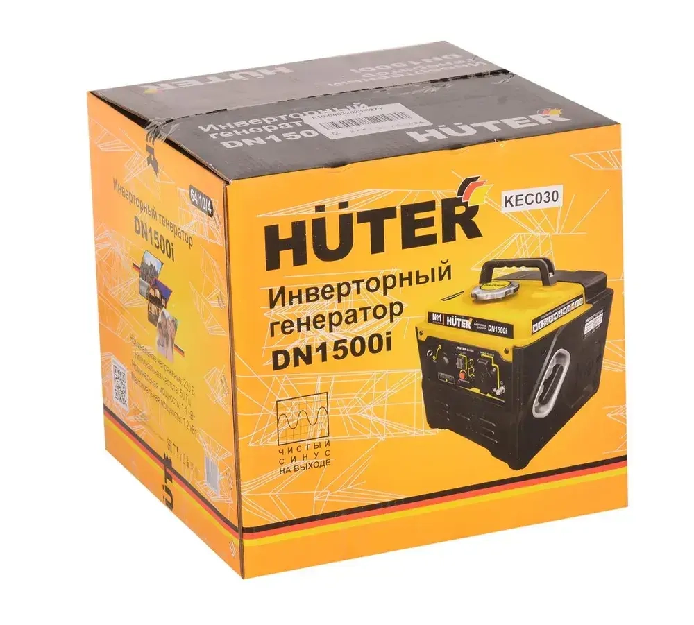 Генератор инверторный, HUTER 1.500 КВА (чистый синус; бензиновый)