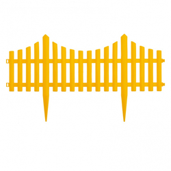 Забор декоративный "Гибкий", 24 х 300 см, желтый, Россия, Palisad