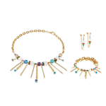 Серьги Coeur de Lion Multicolour Gold 3020/21-1516