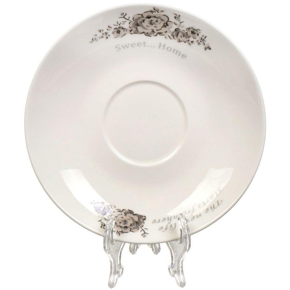 Набор чайный керам, 8 пр, 4 перс, 280 мл, металл подставка, Daniks, Классик, HC127-N1