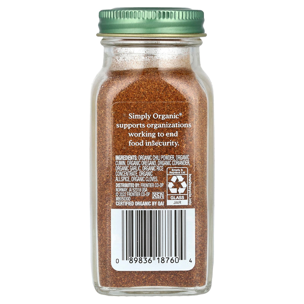 Simply Organic, Порошок чили, 2.89 унций (82 г)
