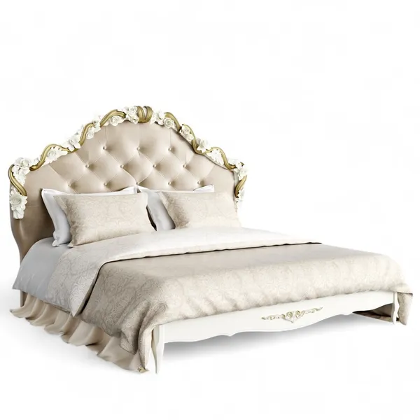 Кровать с мягким изголовьем 180*200