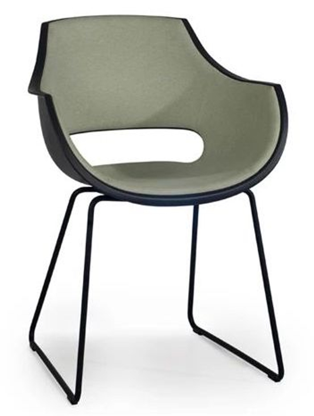 Кресло на полозьях с обивкой Papatya Opal Sled Pro Soft