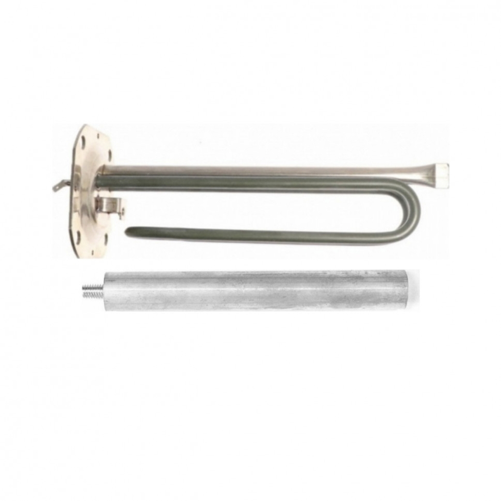 Комплект: Тэн RF 2 кВт для Haier L225мм, квадратный фланец 90/90мм + анод