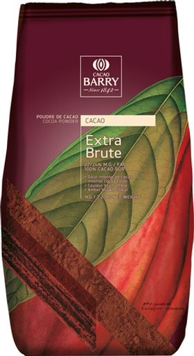 Алкализованный какао-порошок  Barry Callebaut Extra Brute 1 кг
