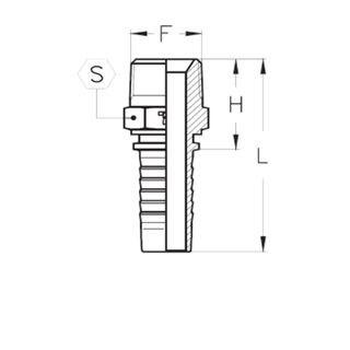 Фитинг DN 05 BSPT 1/8