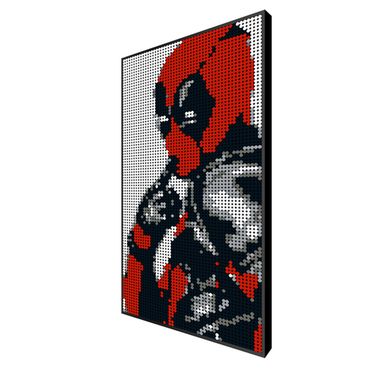 Большой набор для творчества Wanju pixel ART картина мозаика пиксель арт - Дэдпул Deadpool 5094 детали круглые M0107