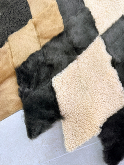 Меховой Коврик прикроватный накидка на кресло из овчины