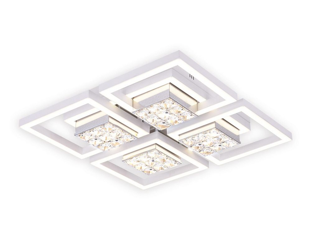 Потолочный светодиодный светильник с пультом FA118/4 WH белый 124W 480*480*110 (ПДУ РАДИО 2.4)