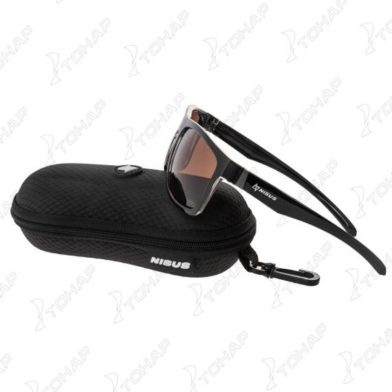 Очки поляризационные в жест.чехле (коричневый) (N-OP-LZ0308-C) Nisus