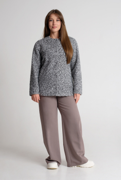 Жакет женский 4588з, черно-серый #65ЧС044588з