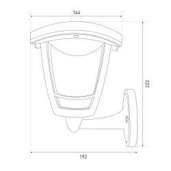 Садово-парковый светильник ЭРА ДБУ 07-8-001 Дели белый 4 гранный IP44 светодиодный 8Вт 3000K | Садово-парковые светильники