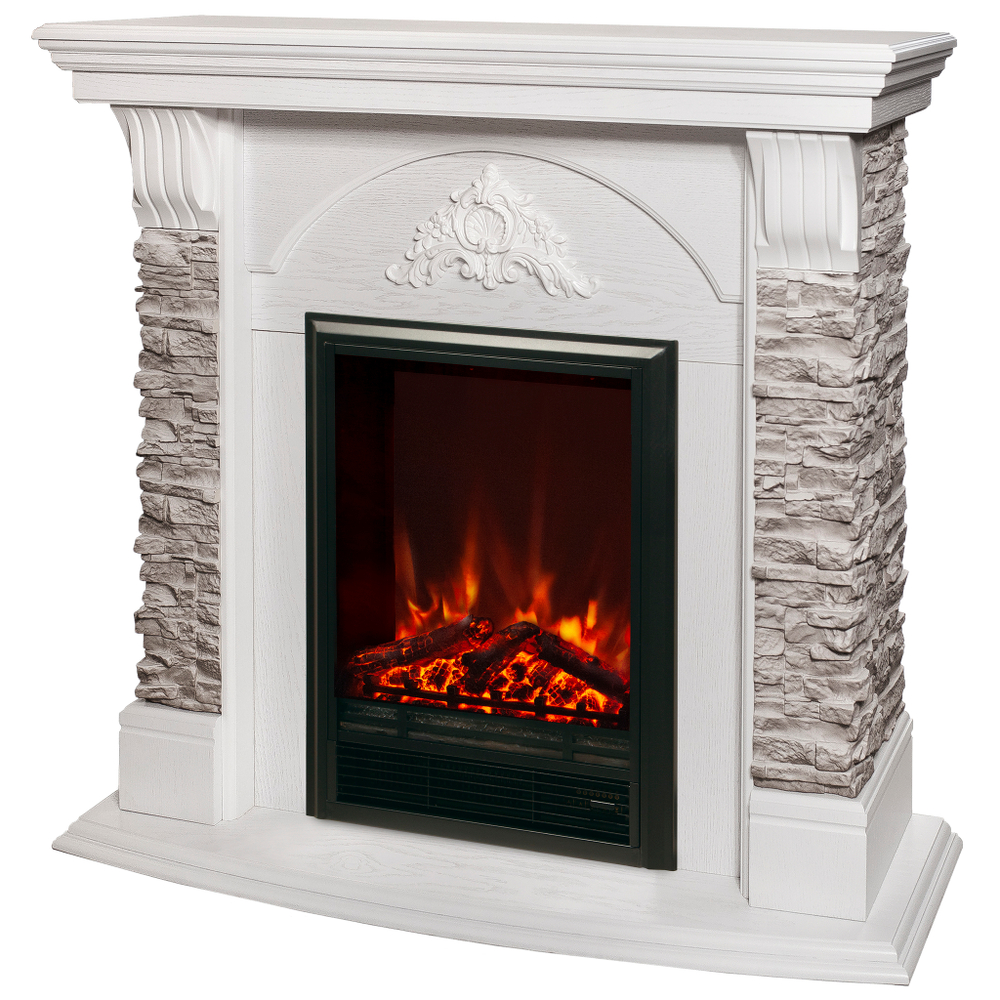 Каминокомплект Real Flame Athena GR WT с очагом Eugene