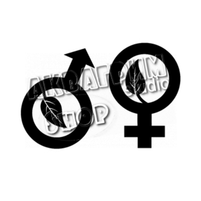 Трафарет для блеск тату "Ты и Я