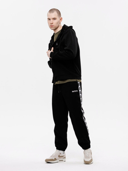 Зип Худи UNAFFECTED патч LOGO Черный