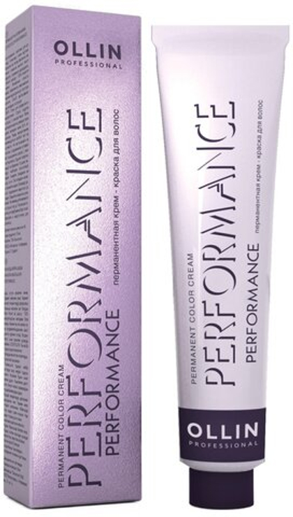 OLLIN PERFORMANCE 7/1 русый пепельный 60мл Перманентная крем-краска для волос