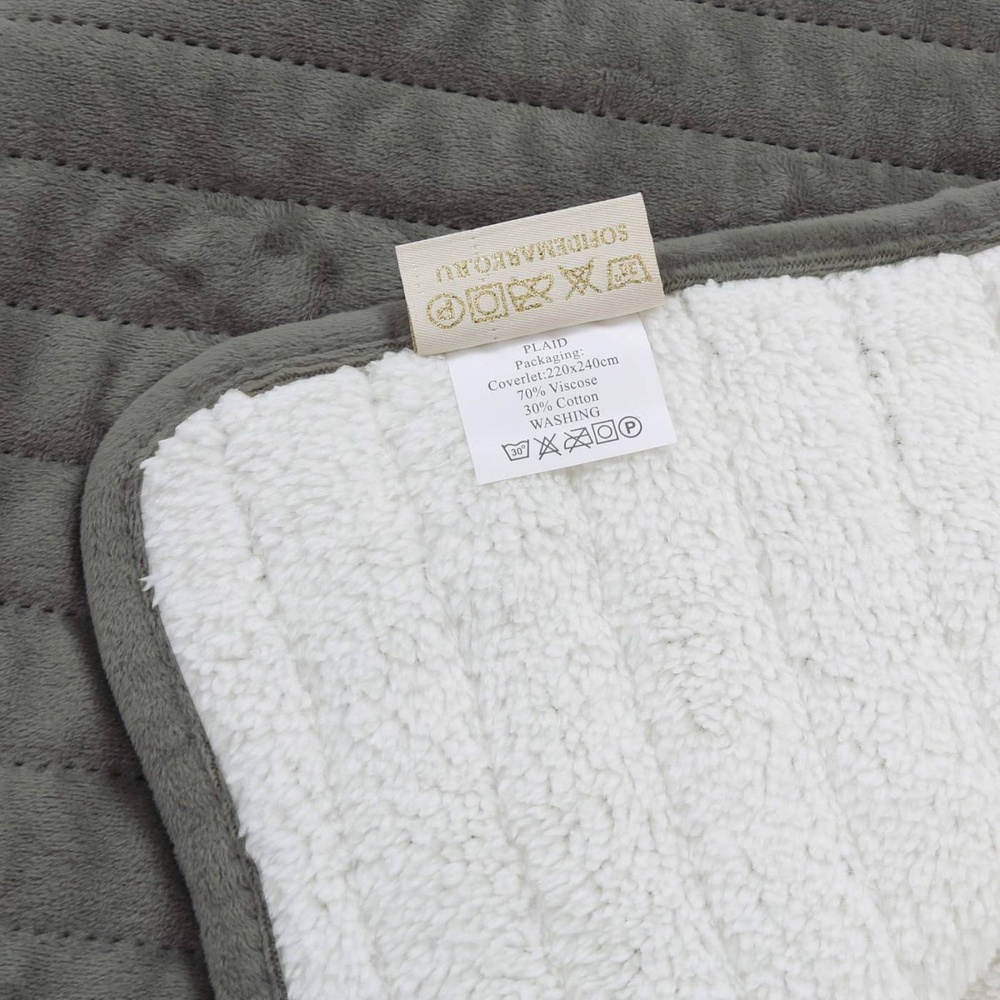 Плед 160х220 Sofi De MarkO Либерти темно-серый