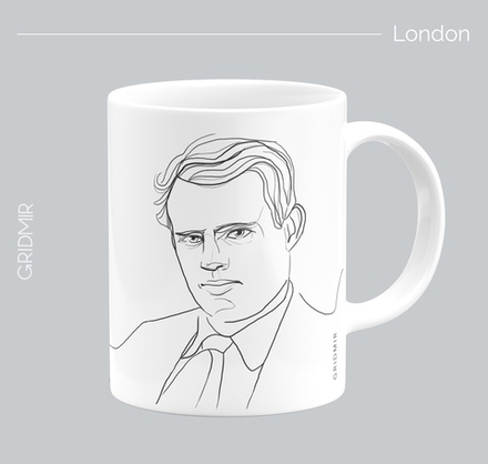 Кружка с принтом минимализм "Лондон"