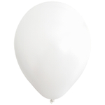 Воздушный шар с гелием, 1шт., М12/30см, Веселуха, белый