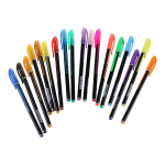 Набор гелевых ручек с блестками 1мм 18штук в ПВХ упаковке