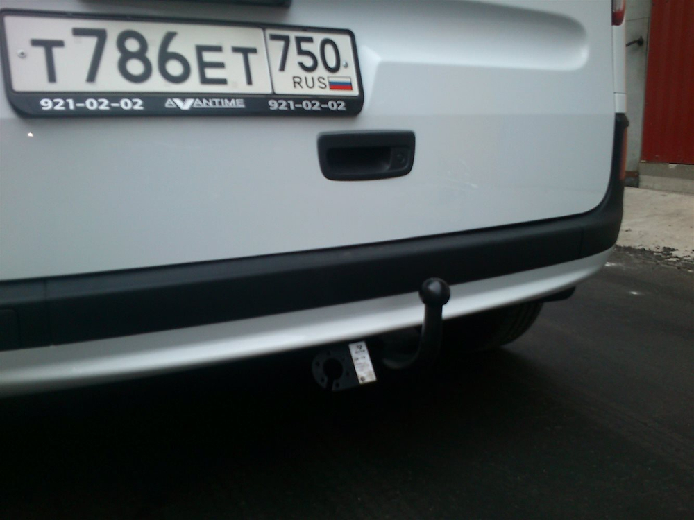 Фаркоп для Renault Kangoo минивэн/фургон (2008-) (без электрики) (паспорт и сертификат) AvtoS.RN08